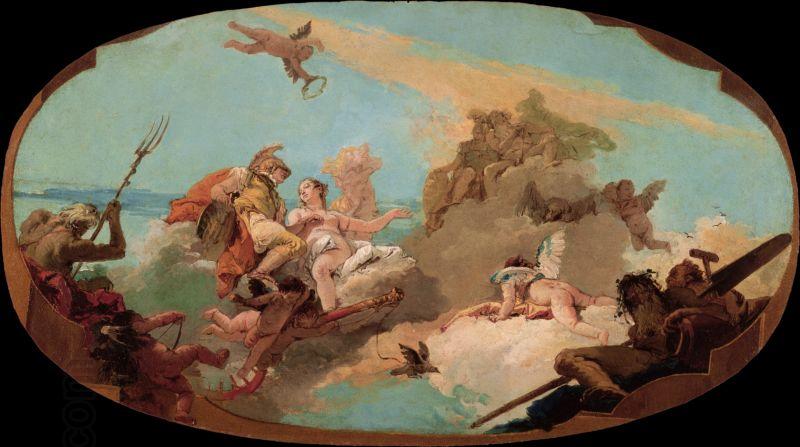 Giovanni Battista Tiepolo The Apotheosis of Admiral Vittor Pisani China oil painting art